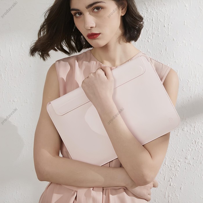 Чохол-конверт WiWU Skin Pro II для MacBook ноутбука планшета до 12" Pink