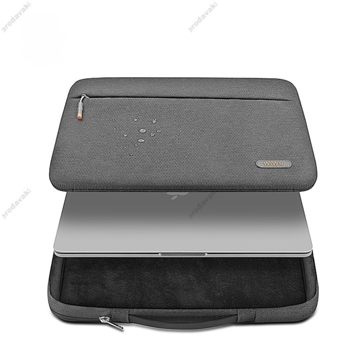 Чохол-папка WIWU Pilot Sleeve для MacBook ноутбука 15"-16.2" Grey