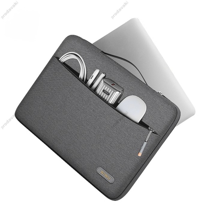 Чохол-папка WIWU Pilot Sleeve для MacBook ноутбука 15"-16.2" Grey