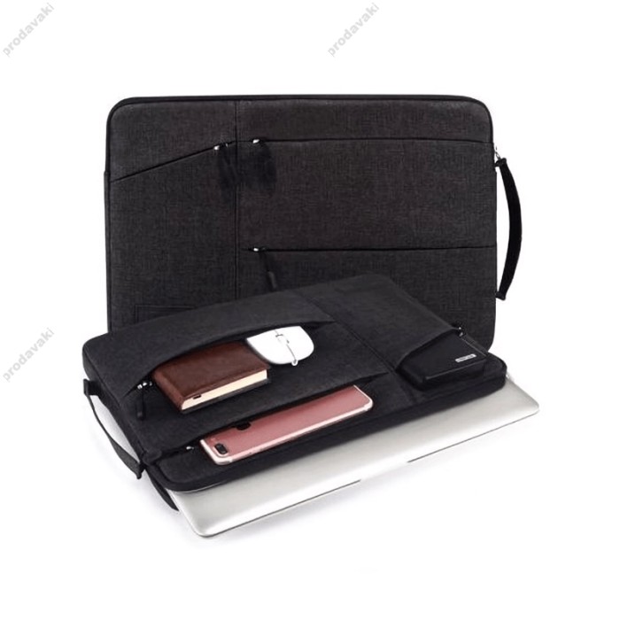 Чохол-папка WIWU Gent Pocket Sleeve для MacBook ноутбука планшета 13"-14.2" Black
