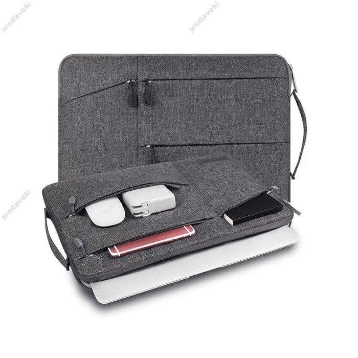Чохол-папка WIWU Gent Pocket Sleeve для MacBook ноутбука 15"-16.2" Gray