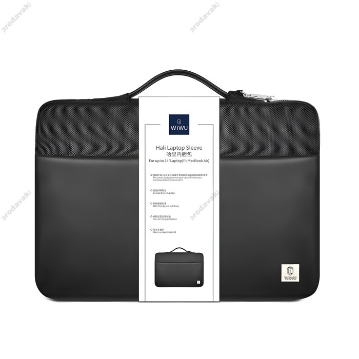 Сумка Wiwu Hali Laptop Sleeve для MacBook ноутбука планшета 13"-14.2" Black