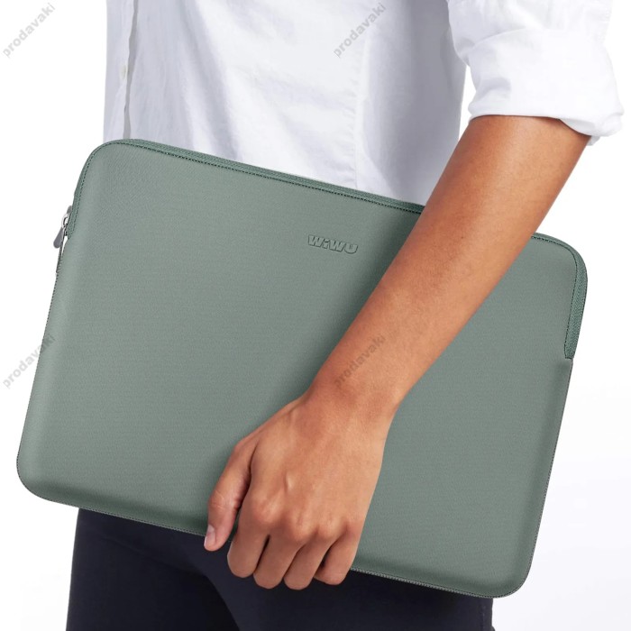 Папка-конверт Wiwu Skin Zero Sleeve для MacBook ноутбука планшета 13"-13.6" Gray