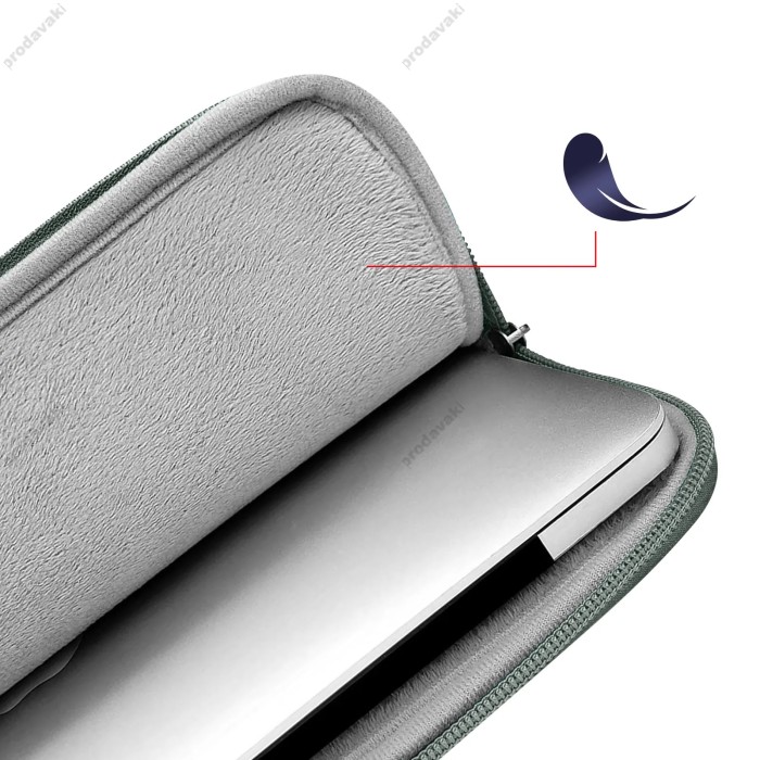 Папка-конверт Wiwu Skin Zero Sleeve для MacBook ноутбука планшета 13"-13.6" Gray