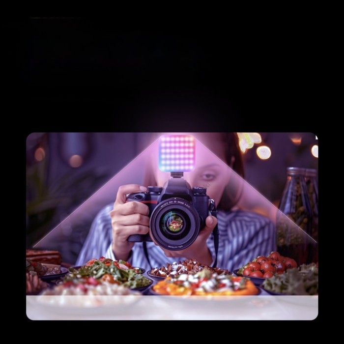 Накамерне відеосвітло LED CH D12S RGB 2500K-9000K