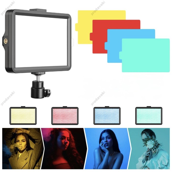 Лампа відеосвітло LED Viva VL8 120 Lights USB 15W 5V 4 color filters
