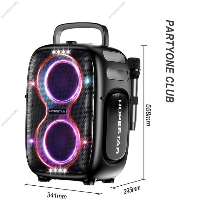 Портативна колонка Bluetooth HOPESTAR Party One Club 650W Black
