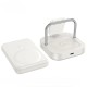 Бездротовий зарядний пристрій Hoco CQ16 Astute power bank charger+watch 10000mAh Milky White