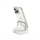 Бездротовий зарядний пристрій Hoco CQ16 Astute power bank charger+watch 10000mAh Milky White