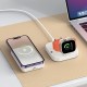 Бездротовий зарядний пристрій Hoco CQ16 Astute power bank charger+watch 10000mAh Milky White