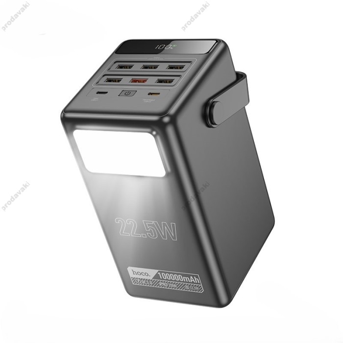 Повербанк портативний акумулятор Power bank Hoco DB03 Endure 22.5W fully compatible 100 000mAh Black