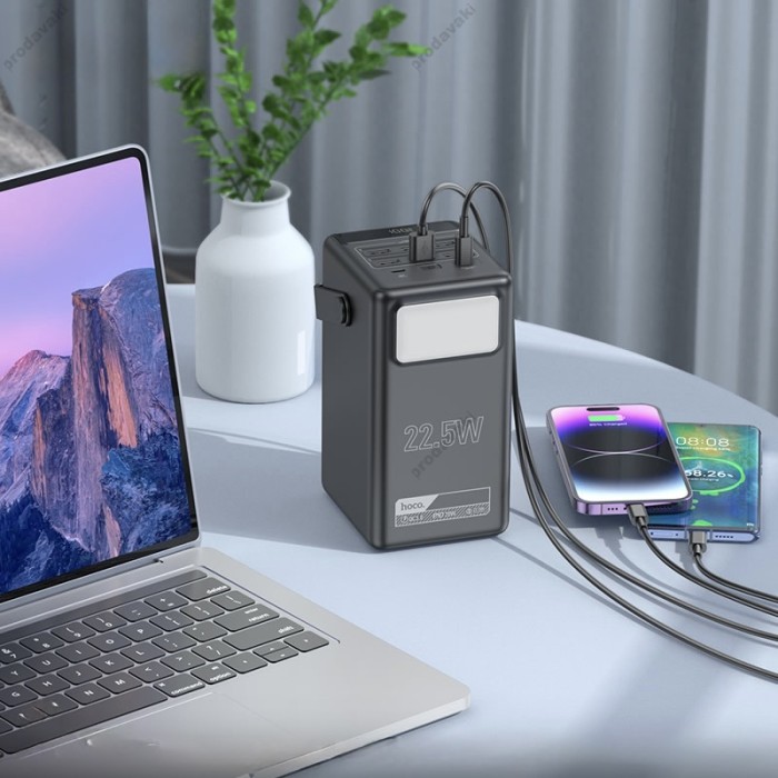 Повербанк портативний акумулятор Power bank Hoco DB03 Endure 22.5W fully compatible 100 000mAh Black