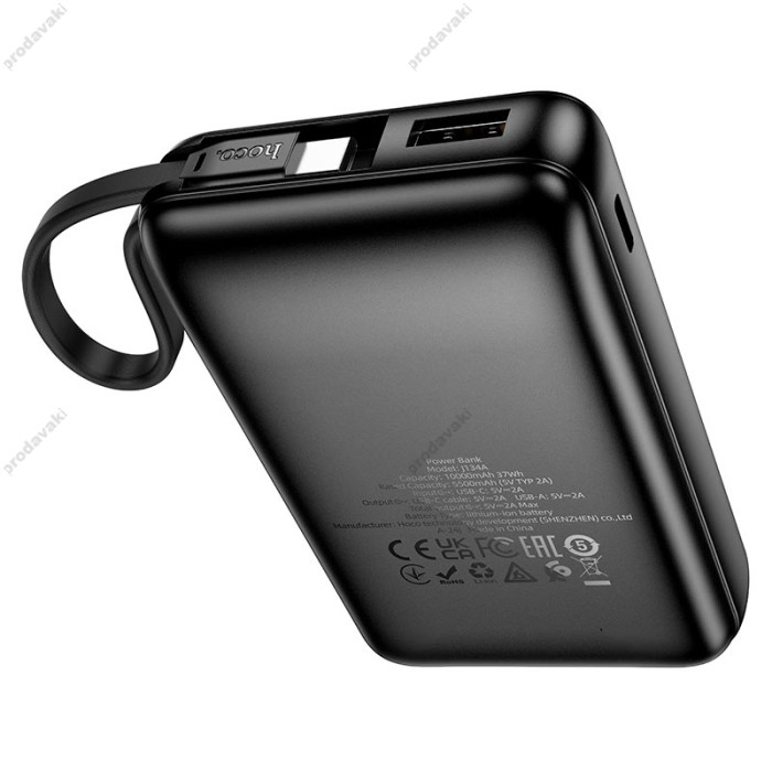 Повербанк портативний акумулятор Power bank Hoco J134A Strong 10000 mAh Black