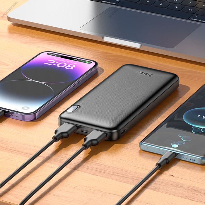 Повербанк портативний акумулятор Power bank Hoco J128 Powerful 10000 mAh Black
