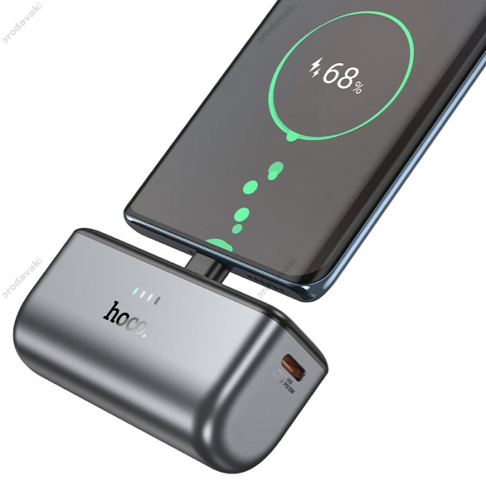 Повербанк портативний акумулятор Power bank Hoco Q31 Ingenious PD Type-C 20W 5000 mAh Black