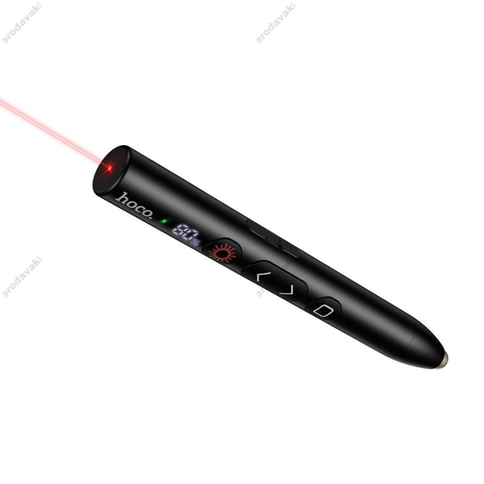 Лазерна указка HOCO GM203 Touch screen writing page turning pen LED Display Black