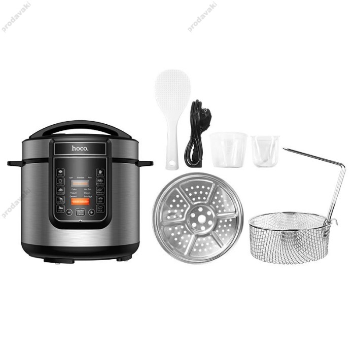 Мультиварка HOCO HJD27A multifunctional electric pressure cooker 6L 1000W Black