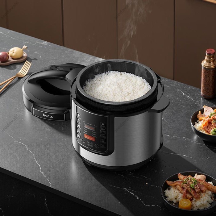 Мультиварка HOCO HJD27A multifunctional electric pressure cooker 6L 1000W Black