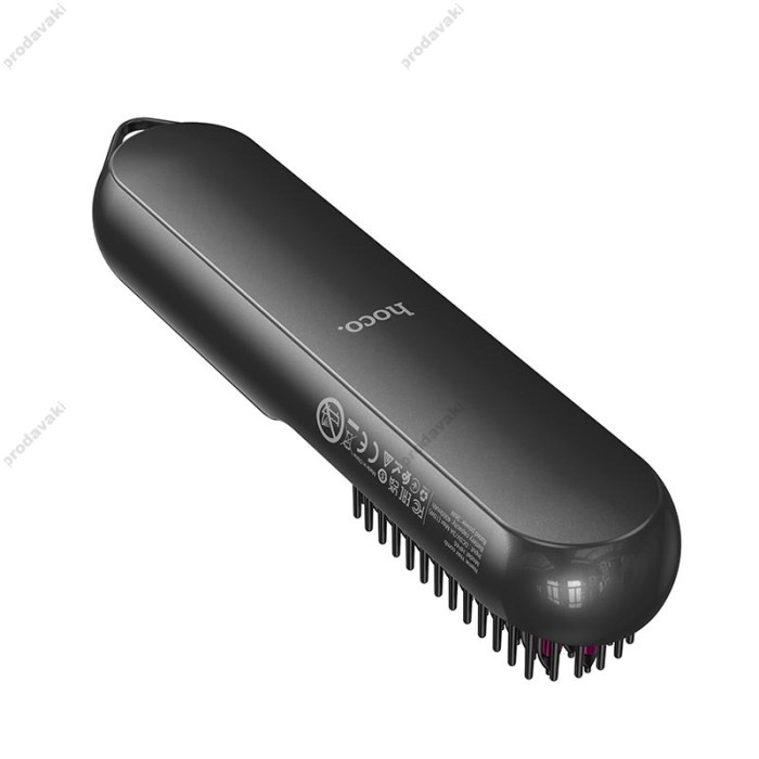 Електрична гребінець-випрямляч для волосся HOCO HP45 Heating straight hair comb Grey