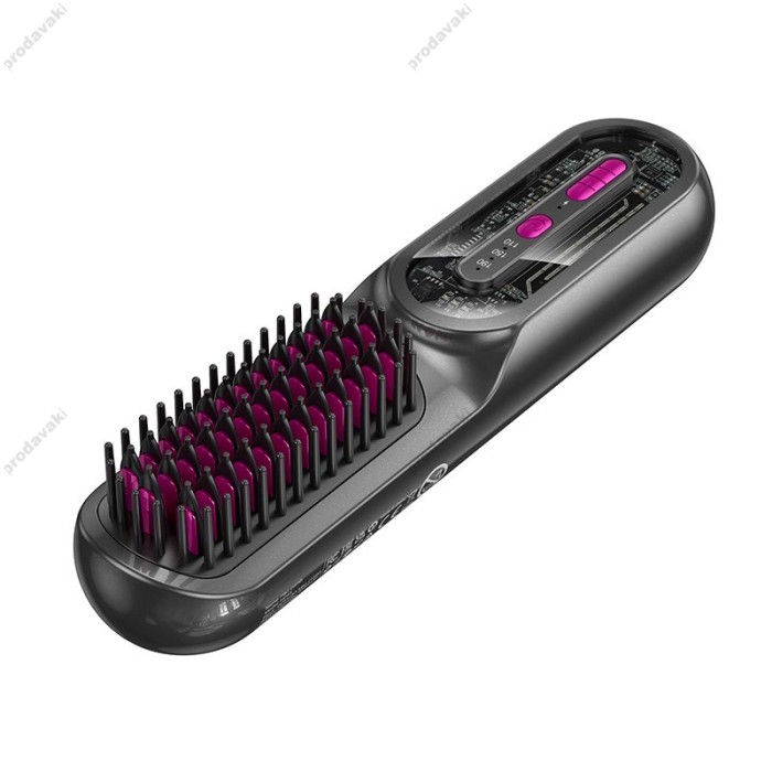 Електрична гребінець-випрямляч для волосся HOCO HP45 Heating straight hair comb Grey