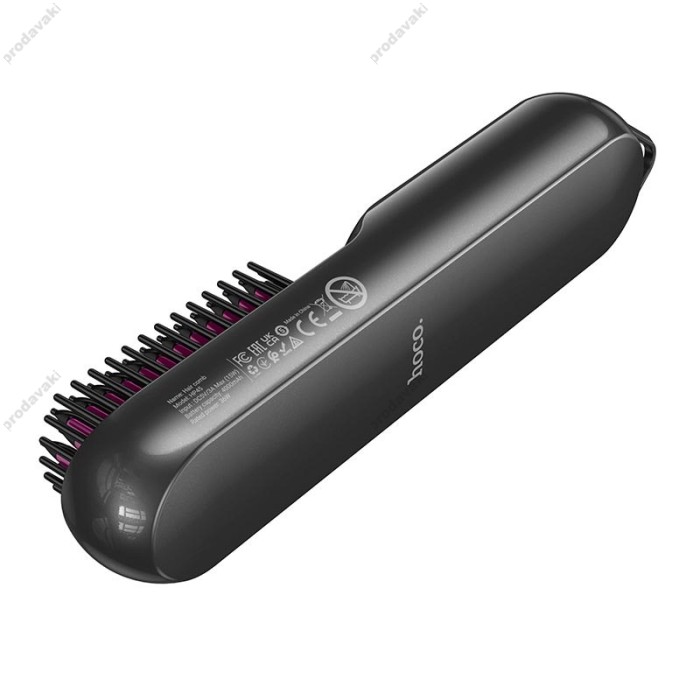 Електрична гребінець-випрямляч для волосся HOCO HP45 Heating straight hair comb Grey
