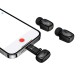 Бездротовий мікрофон Hoco L19 Lightning / Type-C Graceful wireless microphone Black