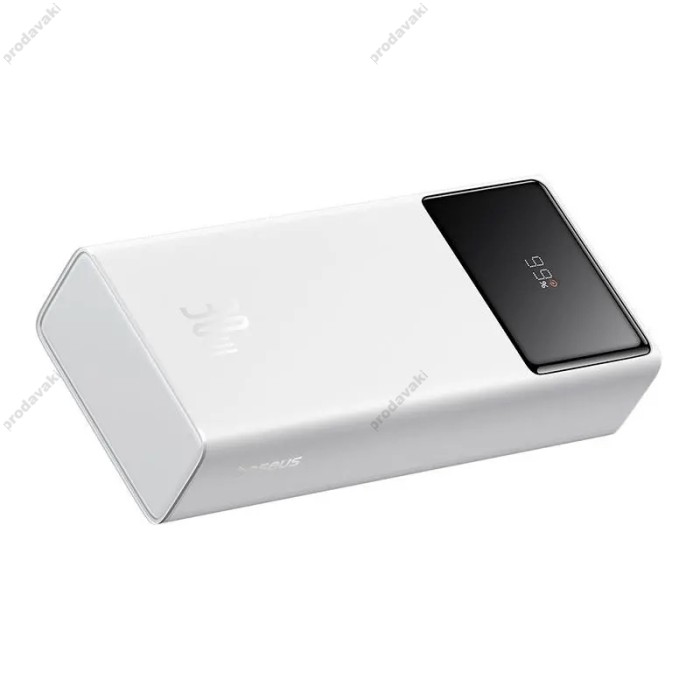 Повербанк портативний акумулятор Power Bank Baseus Star-Lord Digital 30W 30000 mAh Cluster White P10022905113-00