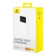 Повербанк портативний акумулятор Power Bank Baseus Star-Lord Digital 30W 30000 mAh Cluster White P10022905113-00