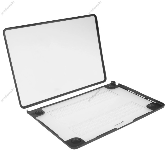 Протиударний чохол SwitchEasy Defender Protectiv для MacBook New Air 13.6 2022-2026 M2/M3/M4/M5 Black-Transparent