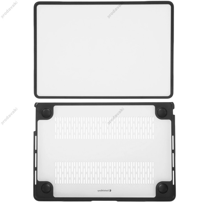Протиударний чохол SwitchEasy Defender Protectiv для MacBook New Air 13.6 2022-2026 M2/M3/M4/M5 Black-Transparent