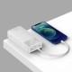 Повербанк портативний акумулятор Power Bank Baseus Bipow Digital Display Power Bank 30000 mAh 20W White PPBD050402