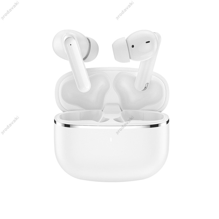Бездротові Bluetooth навушники WiWU T28 ENC Dual Mic Noise Cancelling BT 6.0 White
