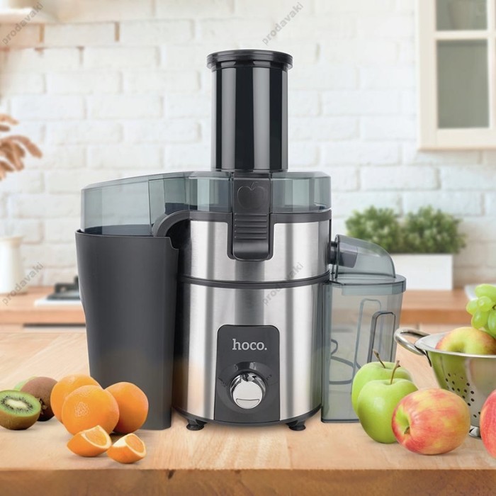 Соковижималка HOCO HJD01A Cool kitchen fast juicer 500ml 3 speed 400W Grey