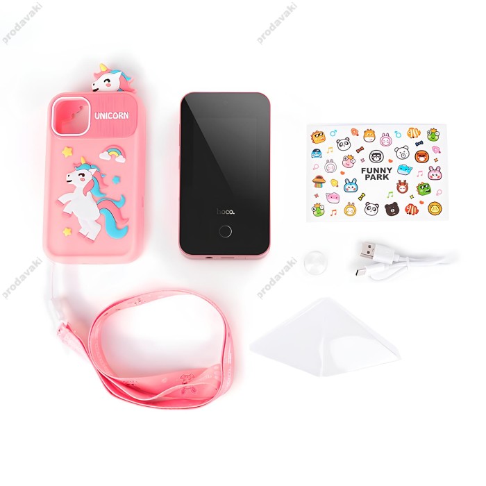 Мобільний телефон Дитячий HOCO Y103 2.8-inch children game (NO CALL SUPPORT) 8GB Pink