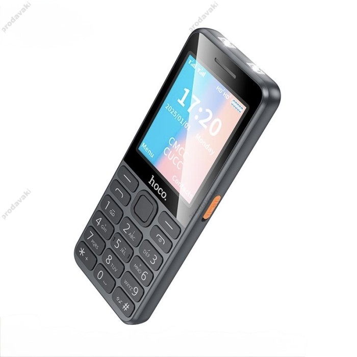 Мобільний телефон HOCO A13 Cool View 4G dual sim button Grey
