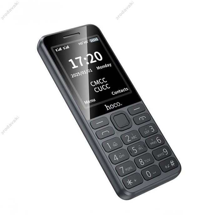 Мобільний телефон HOCO A13 Cool View 4G dual sim button Grey