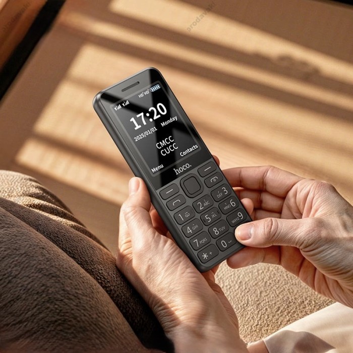Мобільний телефон HOCO A13 Cool View 4G dual sim button Grey