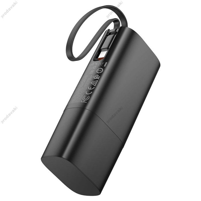 Повербанк портативний акумулятор Power bank  Hoco J148 Handy 20W 5000 mAh Black