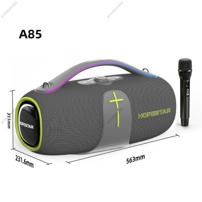 Портативна колонка Bluetooth Hopestar A85 400W Grey