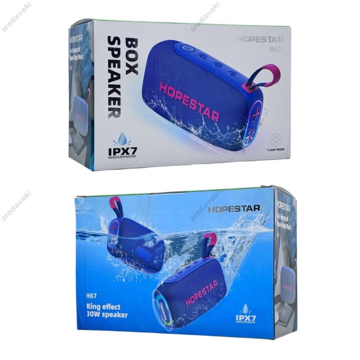 Портативна колонка Bluetooth HOPESTAR H67 30W Blue