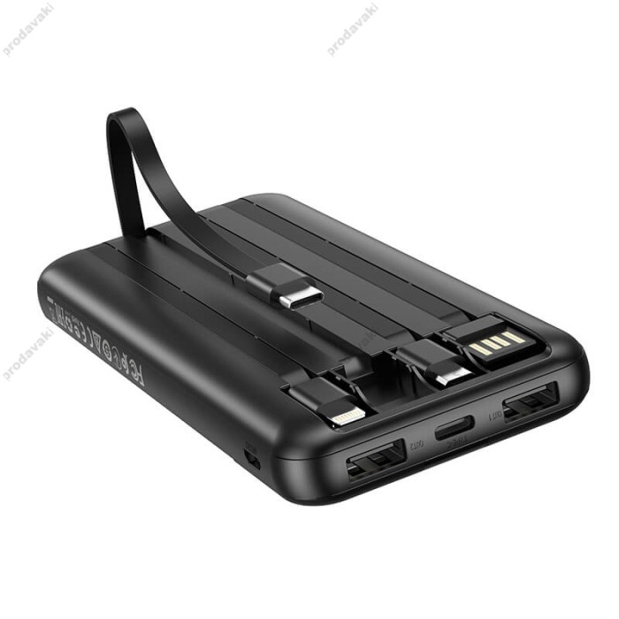 Повербанк портативний акумулятор Power bank BOROFONE BJ20 10000 mAh Black