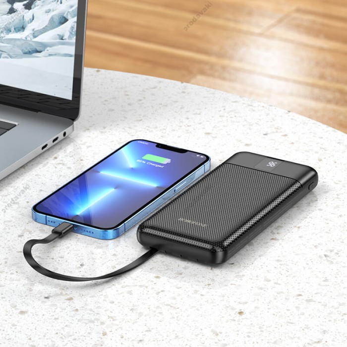 Повербанк портативний акумулятор Power bank BOROFONE BJ20 10000 mAh Black