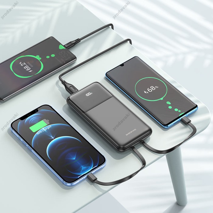 Повербанк портативний акумулятор Power bank BOROFONE BJ22 22.5W 10000 mAh Black