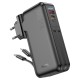 Повербанк портативний акумулятор Power bank Hoco J126 Travel 22.5W (US/EU) 10000 mAh Black