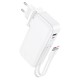 Повербанк портативний акумулятор Power Bank Hoco J126 Travel 22.5W (US/EU) 10000 mAh White
