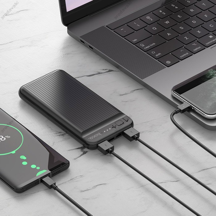 Повербанк портативний акумулятор Power bank Hoco J52 New Joy 10000 mAh Black