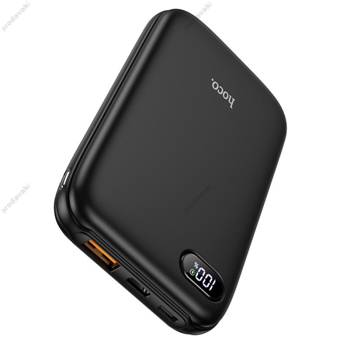 Повербанк портативний акумулятор Power bank Hoco Q2 Galax 22.5W 10000 mAh Black