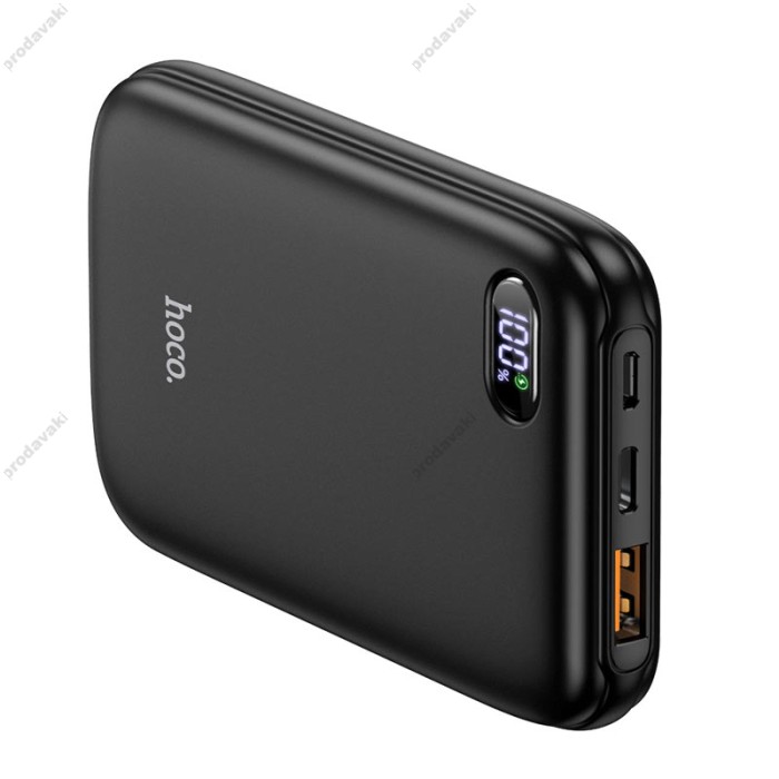 Повербанк портативний акумулятор Power bank Hoco Q2 Galax 22.5W 10000 mAh Black