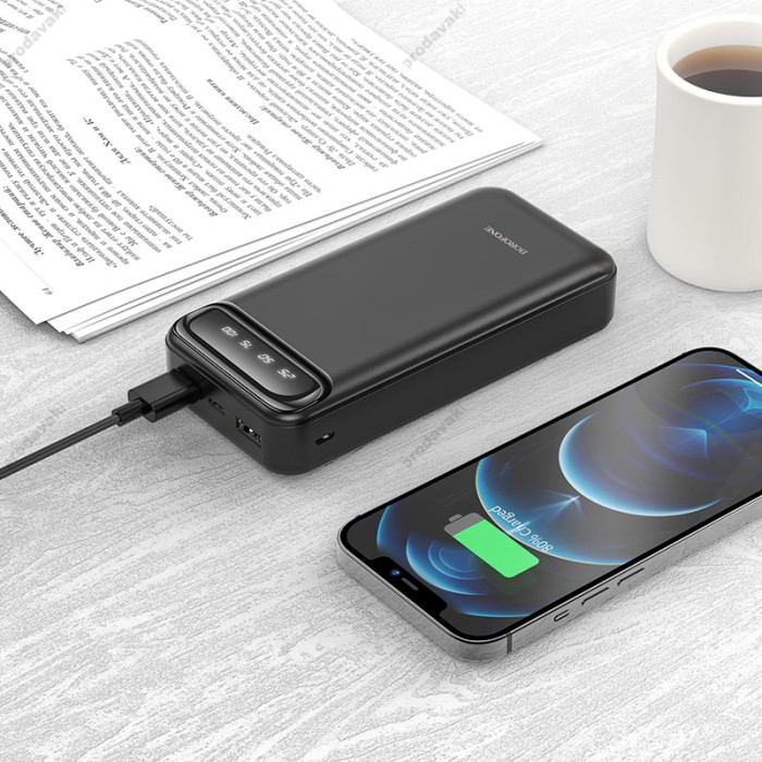 Повербанк портативний акумулятор Power bank BOROFONE BJ14A Freeway 20000 mAh Black