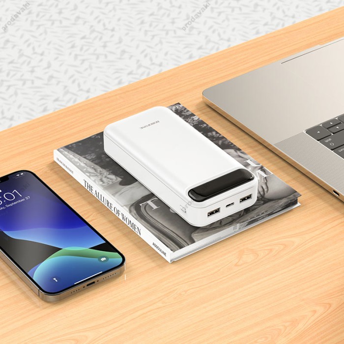 Повербанк портативний акумулятор Power bank BOROFONE BJ14A Freeway 20000 mAh White